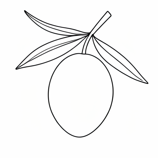 Printable outline of Olive