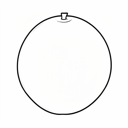 Printable outline of Orange