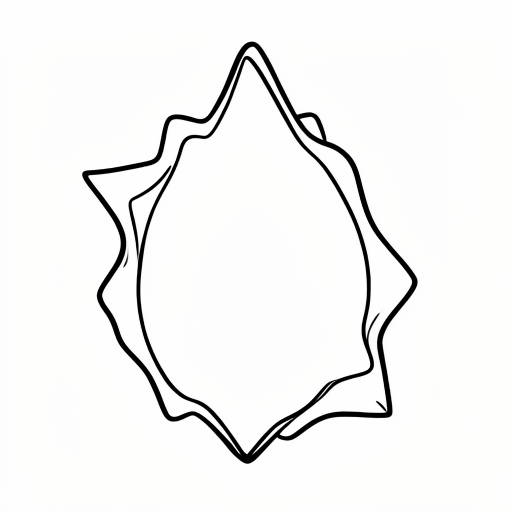 Printable outline of Starfruit