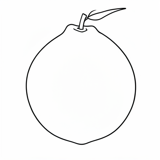 Printable outline of Tangerine