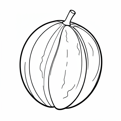 Printable outline of Walnut