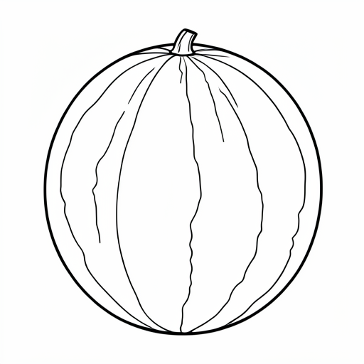 Printable outline of Watermelon