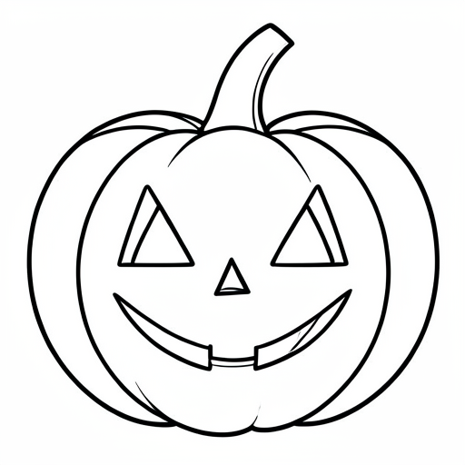 Printable outline of Pumpkin Carved
