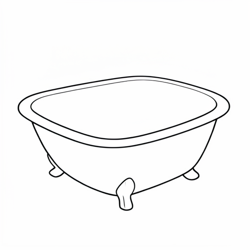 Printable outline of Bathtub