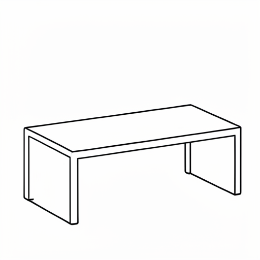 Printable outline of Bench