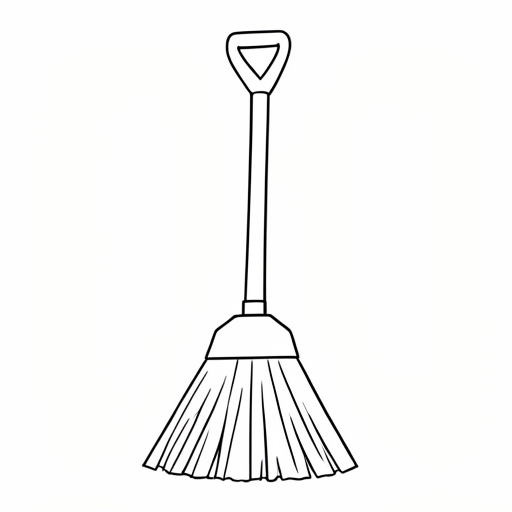 Printable outline of Broom