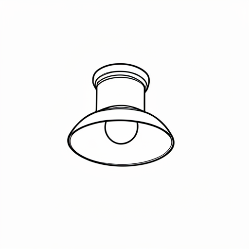 Printable outline of Ceiling Light