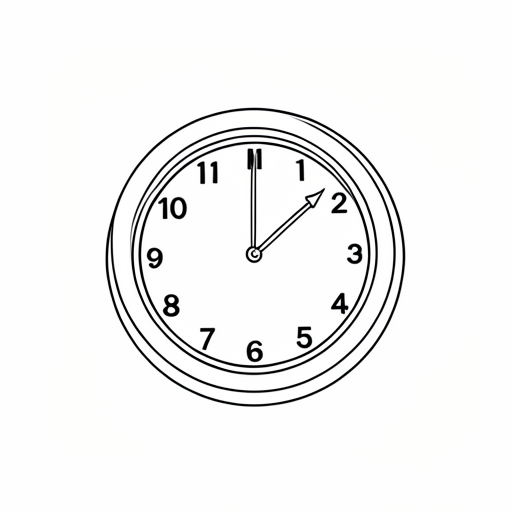 Printable outline of Clock