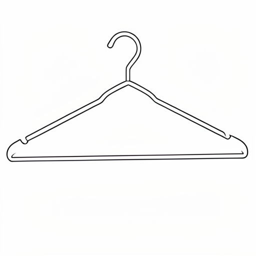 Printable outline of Clothes Hanger