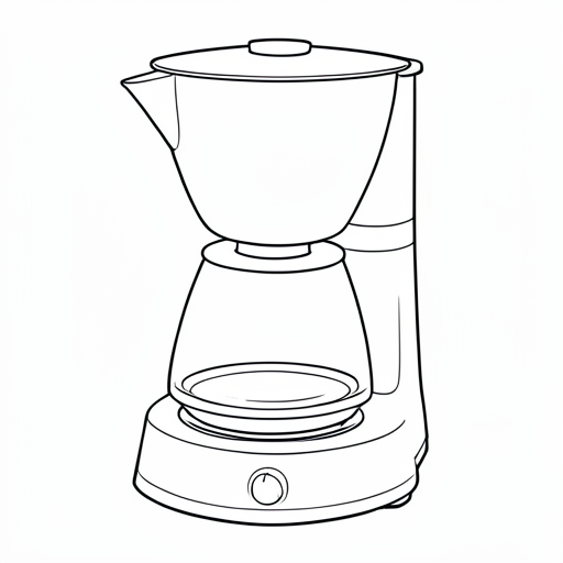 Printable outline of Coffee Maker