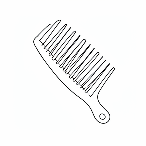 Printable outline of Comb