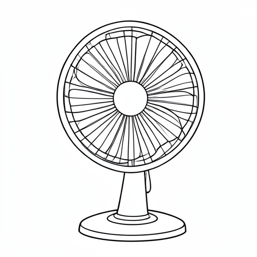 Printable outline of Fan
