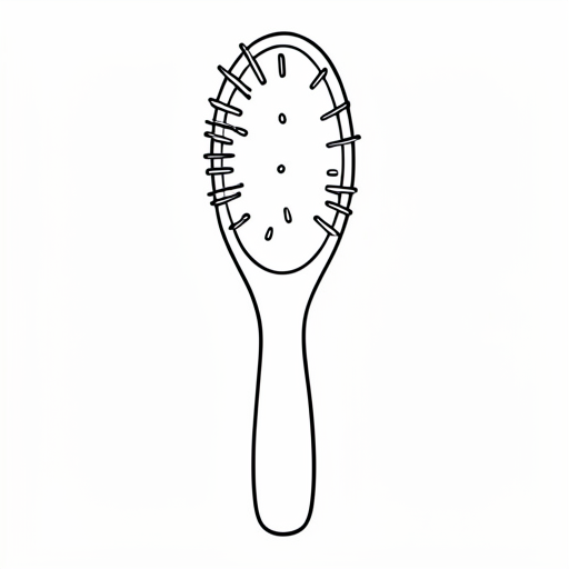 Printable outline of Hairbrush