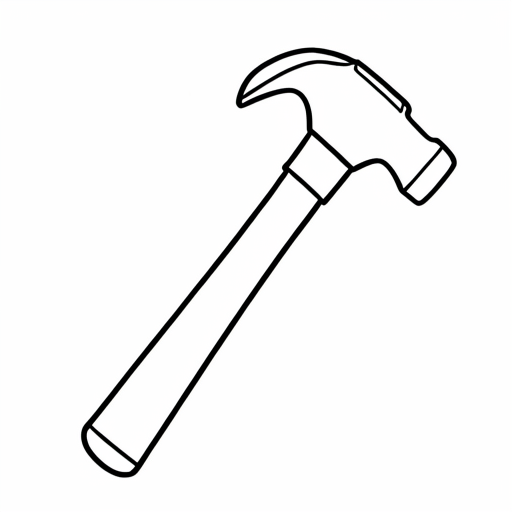 Printable outline of Hammer