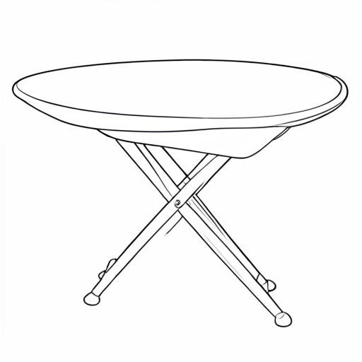 Printable outline of Ironing Board