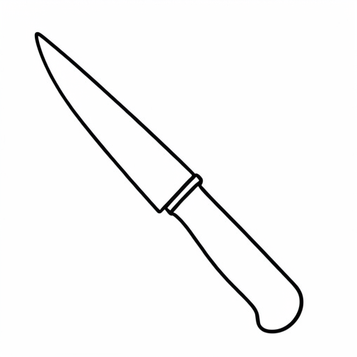 Printable outline of Knife