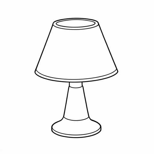 Printable outline of Lamp