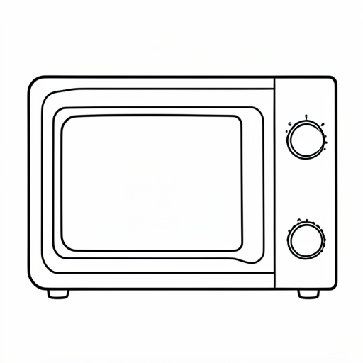 Printable outline of Microwave