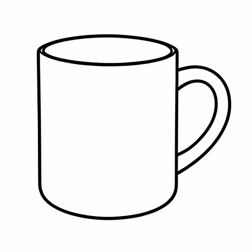 Printable outline of Mug