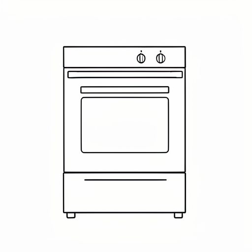 Printable outline of Oven