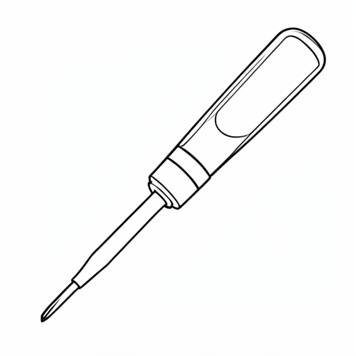 Printable outline of Screwdriver