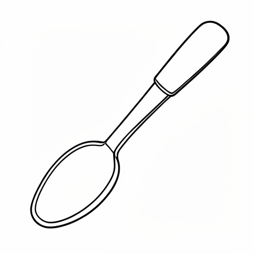 Printable outline of Spoon