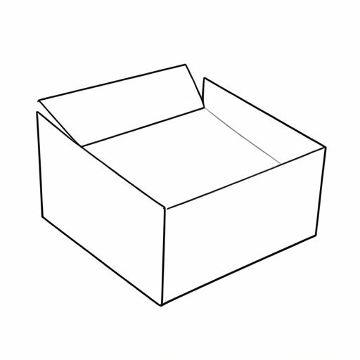 Printable outline of Tissue Box