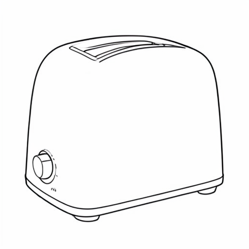 Printable outline of Toaster