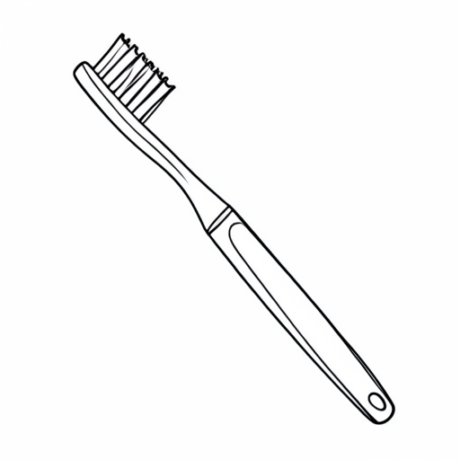 Printable outline of Toothbrush