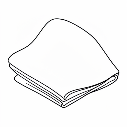 Printable outline of Towel