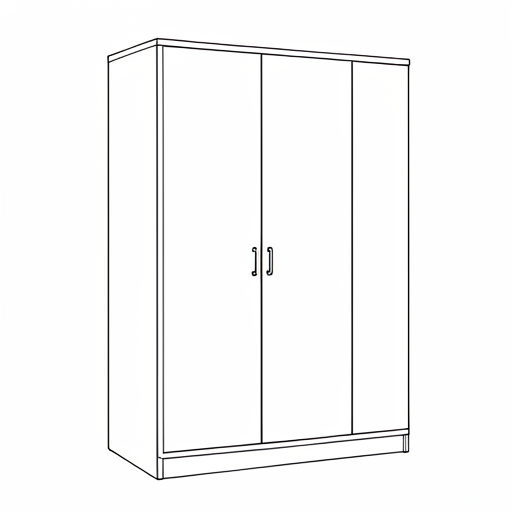 Printable outline of Wardrobe