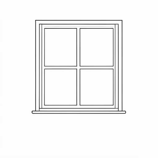 Printable outline of Window