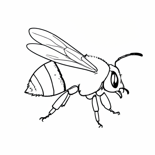 Printable outline of Bumblebee