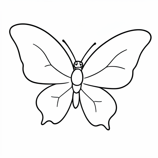 Printable outline of Butterfly