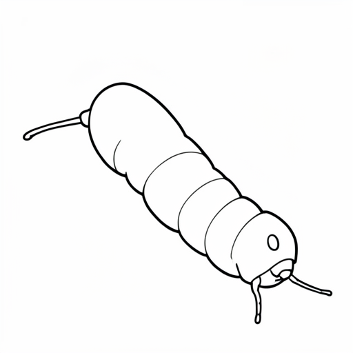 Printable outline of Caterpillar