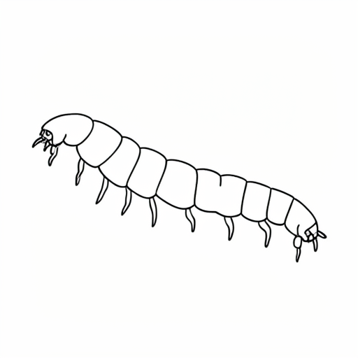 Printable outline of Centipede