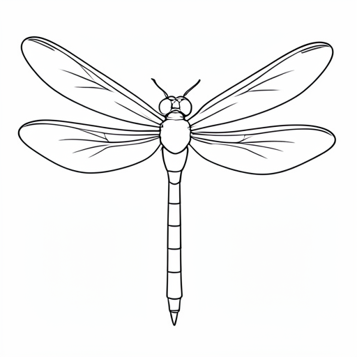 Printable outline of Dragonfly