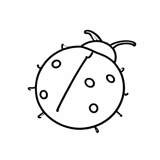 Printable outline of Ladybug