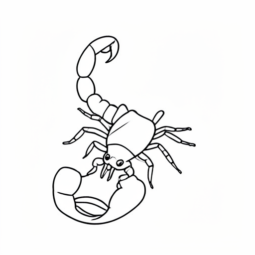 Printable outline of Scorpion