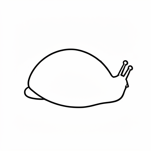 Printable outline of Slug