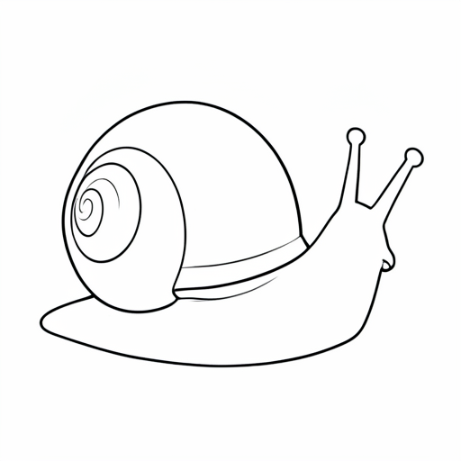 Printable outline of Snail