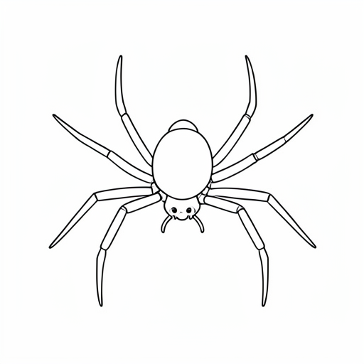 Printable outline of Spider