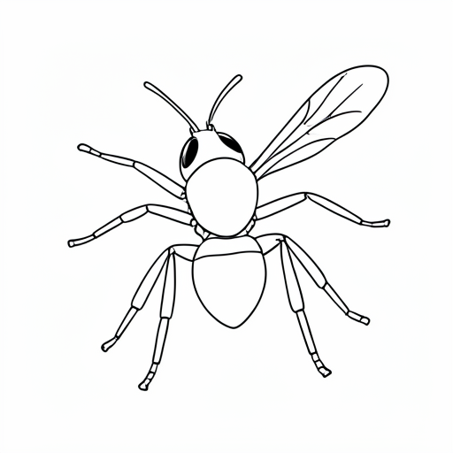 Printable outline of Wasp
