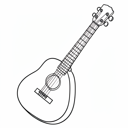 Printable outline of Banjo