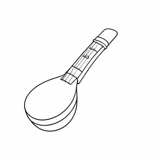 Printable outline of Castanets