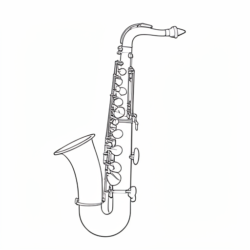 Printable outline of Euphonium