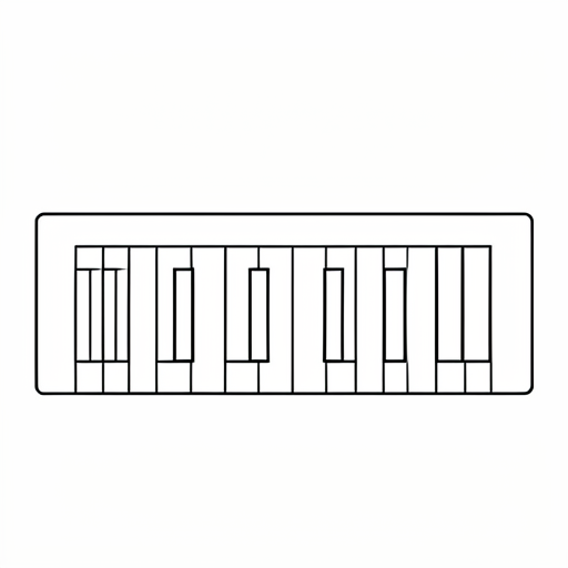 Printable outline of Keyboard