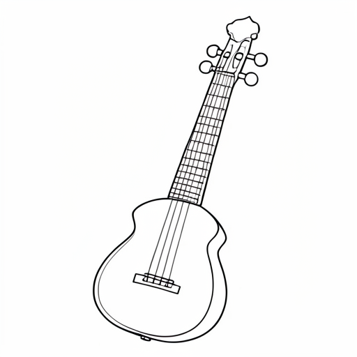Printable outline of Koto