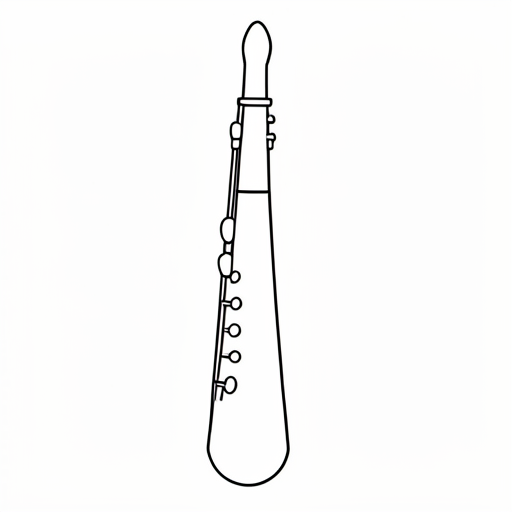 Printable outline of Melodica