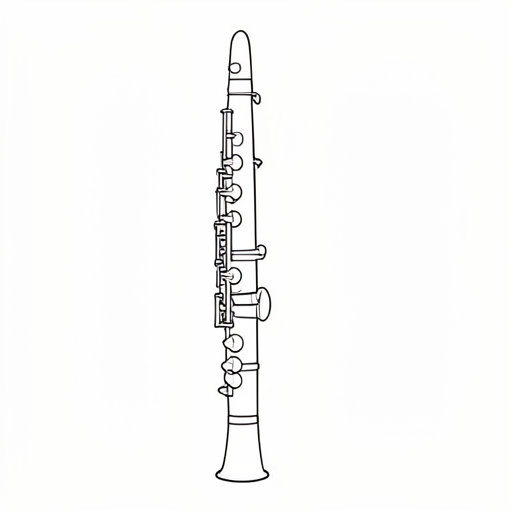 Printable outline of Oboe